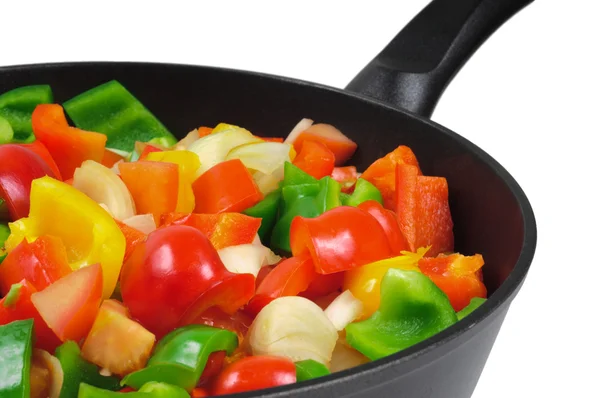 Roasting pan with the vegetables. — Stock Photo, Image