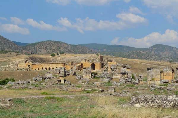 Hiërapolis amfitheater. Turkije — Stockfoto