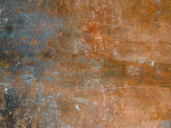 Corrosie op een metalen oppervlak Stockfoto