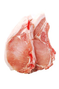 Raw pork chops clipart