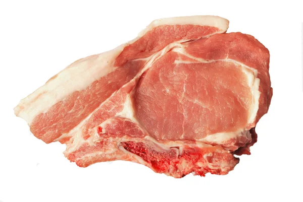 Costeleta de porco crua — Fotografia de Stock