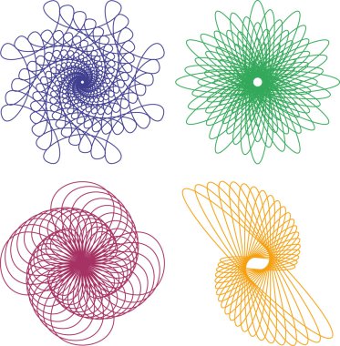 Spirograph pattern clipart