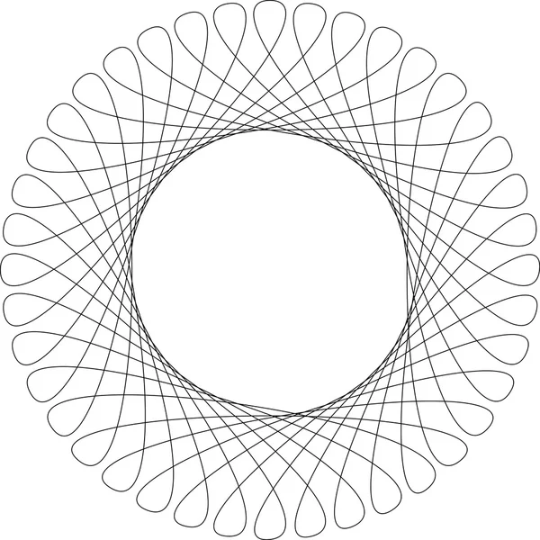 Cadre de modèle de spirographe — Image vectorielle