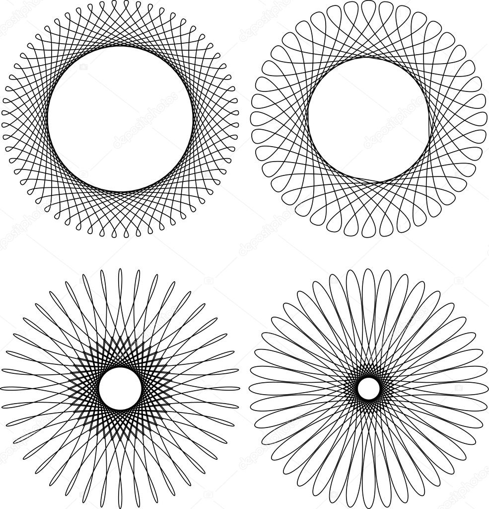 Spirograph pattern frame