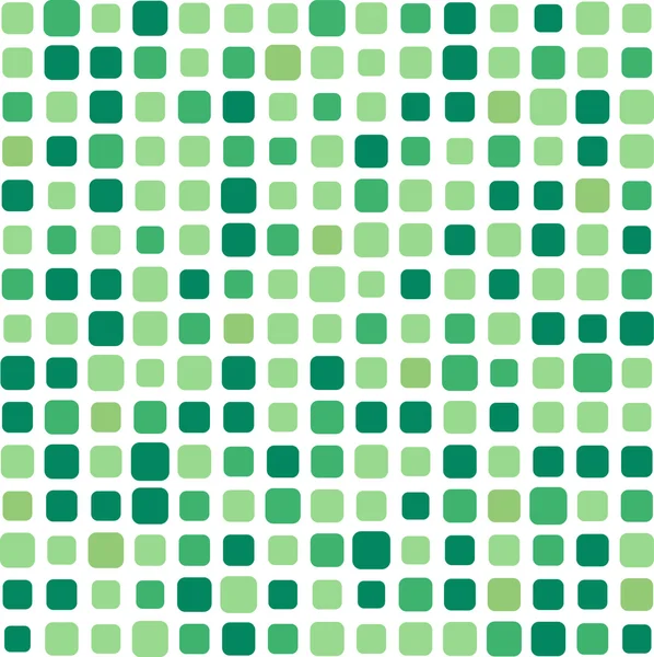 Verde quadrado mosaico fundo — Vetor de Stock