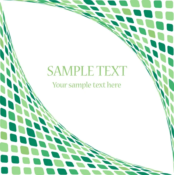 Mosaico verde vector de cubierta — Archivo Imágenes Vectoriales