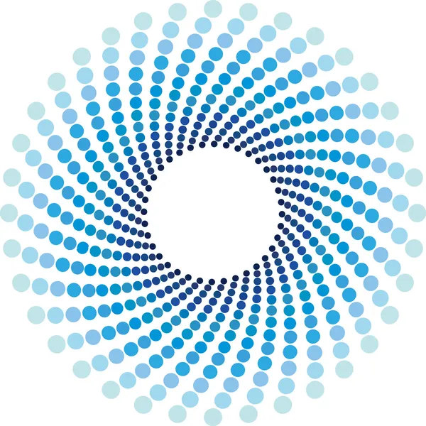 Meio-tom azul círculos fundo —  Vetores de Stock