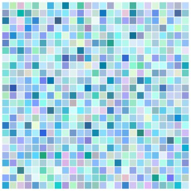 Square blue mosaic background clipart