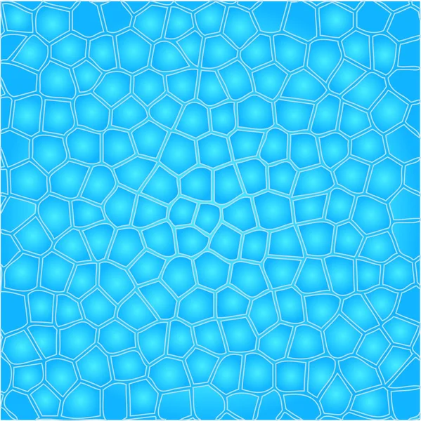 Blaue Zellen Wasser Hintergrund — Stockvektor