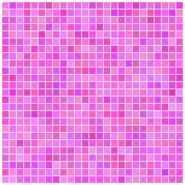 Square pink mosaic background — Stock Vector