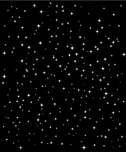 垂直方向の 3 つ星ベクトル夜空 — ストックベクタ