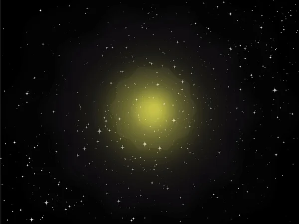 Stjärnor och planet — Stock vektor