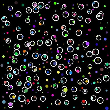 Circle retro pattern clipart