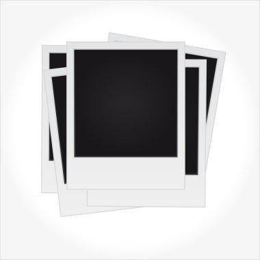 Set of polaroids clipart
