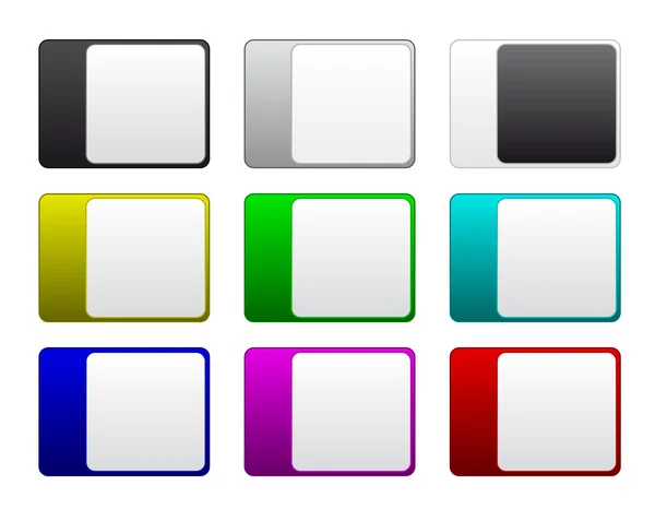 Badges multicolores — Image vectorielle