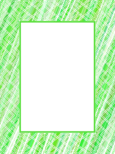 Abstracte groene lijnen frame — Stockvector