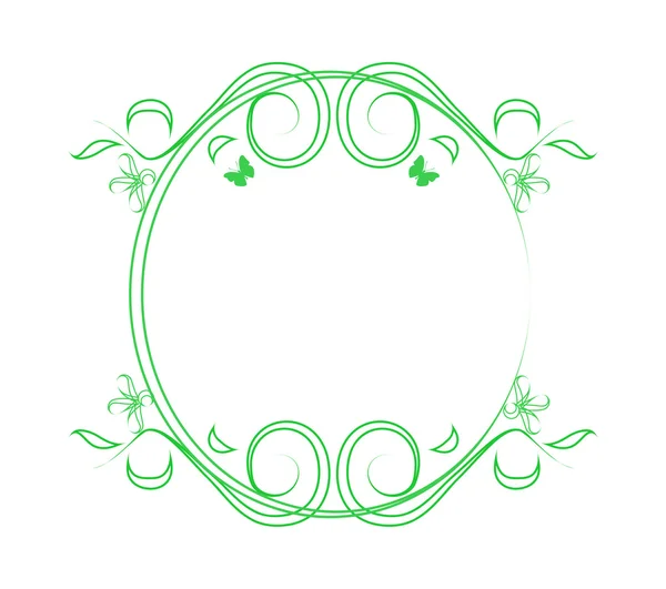 Green frame — Stock Vector