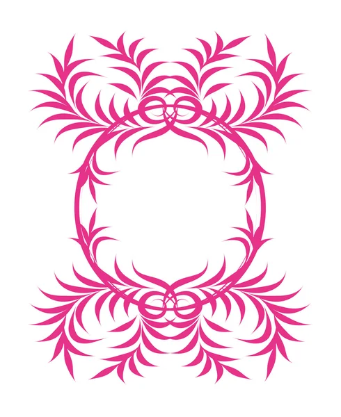 Розовый органических кадр — стоковый вектор