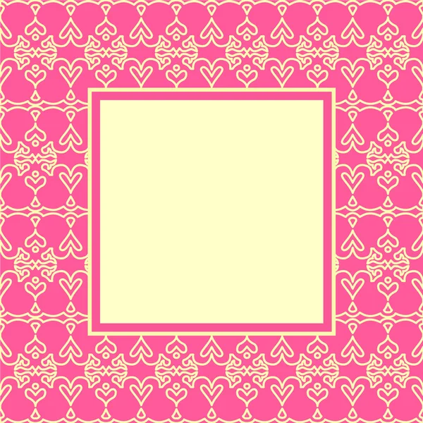 Projeto capa de ornamento rosa — Vetor de Stock