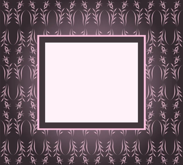 Design couverture d'ornement rose — Image vectorielle