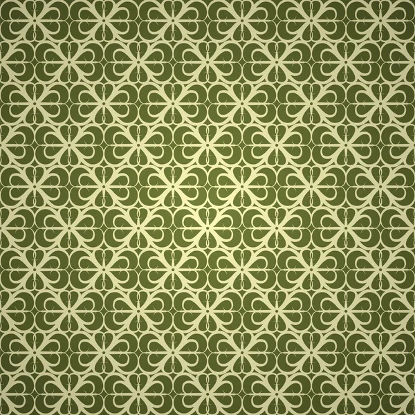 Seamless green wallpaper — Stock Vector