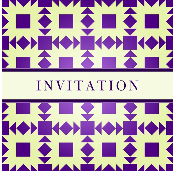 Invitation design card — Stock Vector