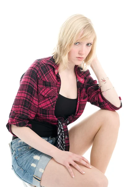Beautiful teenage girl posing — Stock Photo, Image