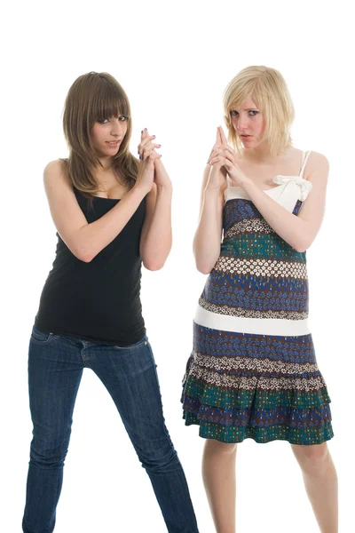Adolescentes meninas posando — Fotografia de Stock