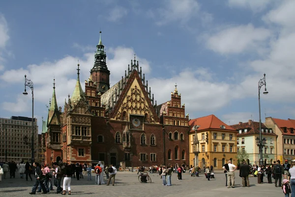 Δημαρχείο Wroclaw Εικόνα Αρχείου
