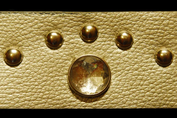 Cinturão de letaher dourado — Fotografia de Stock