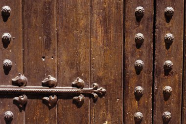 Ancient door detail clipart