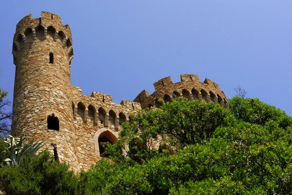 Sant Joan castle in Lloret De Mar, Costa Brava — Stock Photo, Image