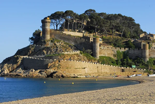 Castle in Tossa Del Mar,Costa Brava — Stock Photo, Image