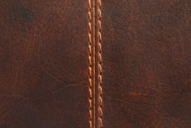 Brown leather with seam clipart