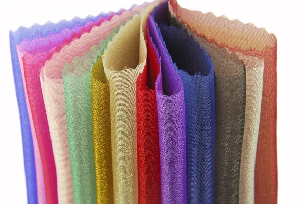 Amostrador de textura de tecido Organza — Fotografia de Stock
