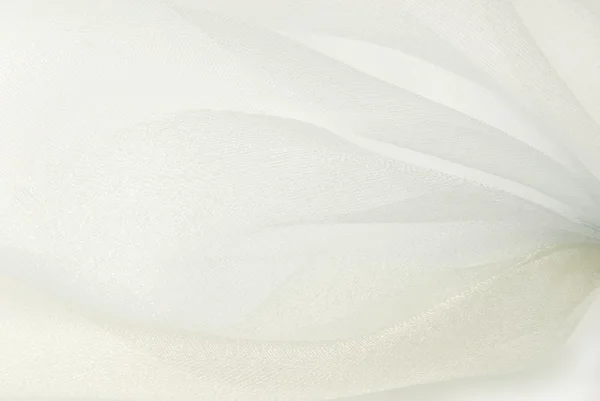 Beyaz Organze kumaş dokusu — Stok fotoğraf