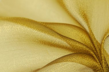 Golden organza fabric texture clipart