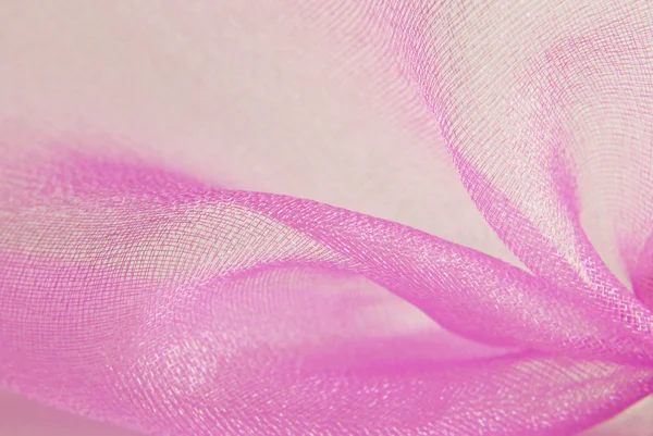 Textur aus rosa Organza-Stoff — Stockfoto