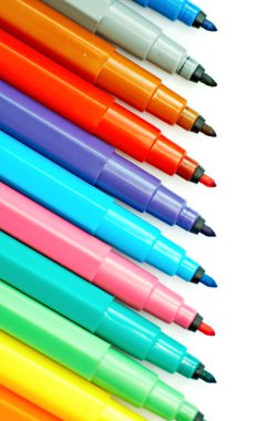 Colored pens clipart