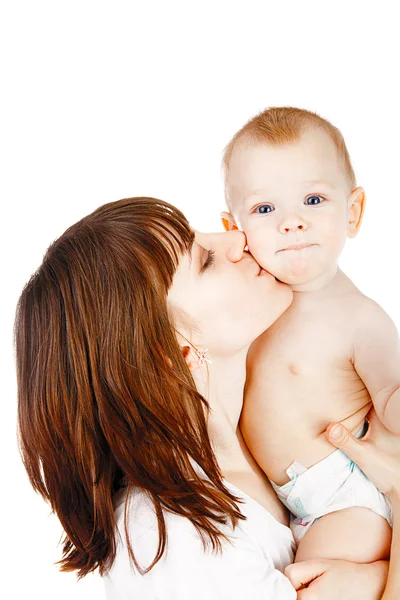 Baby met moeder — Stockfoto
