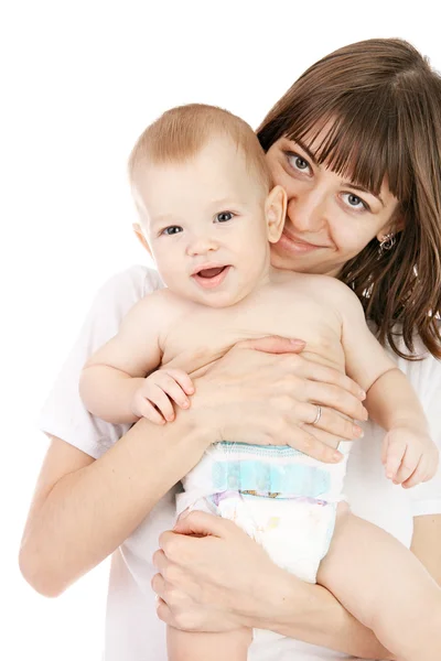 Baby met moeder — Stockfoto