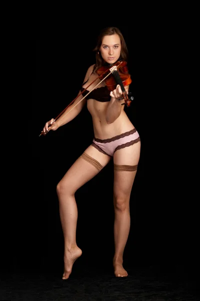 小提琴家 — 图库照片