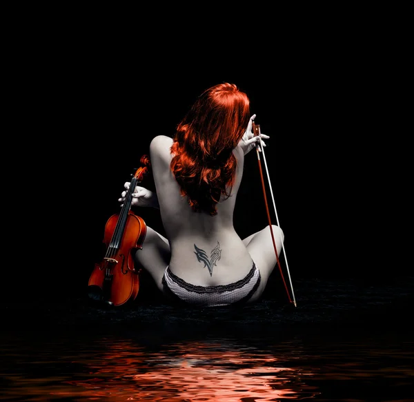 Violinist. — Stockfoto