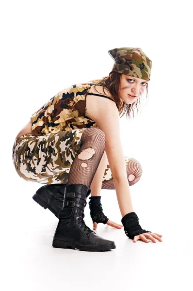 Mujer militar — Foto de Stock