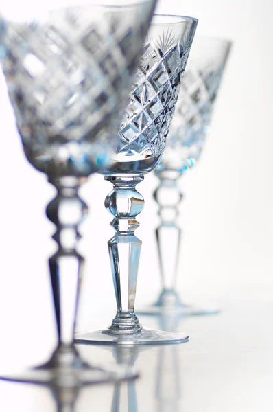 Crystal goblets — Stock Photo, Image