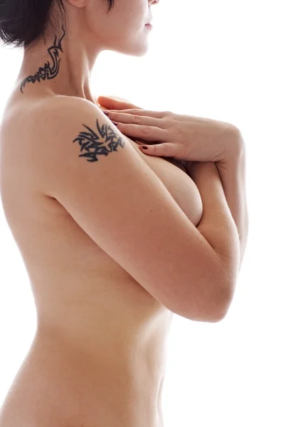 Morena desnudada — Fotografia de Stock