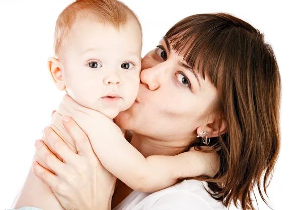 Happy mother with baby Royalty Free Stock Photos