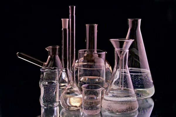 Laboratuvar şişeler — Stok fotoğraf