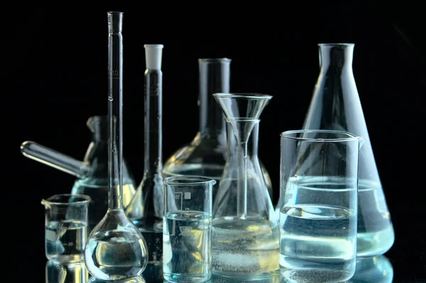 Laboratory flasks — Stock Photo, Image