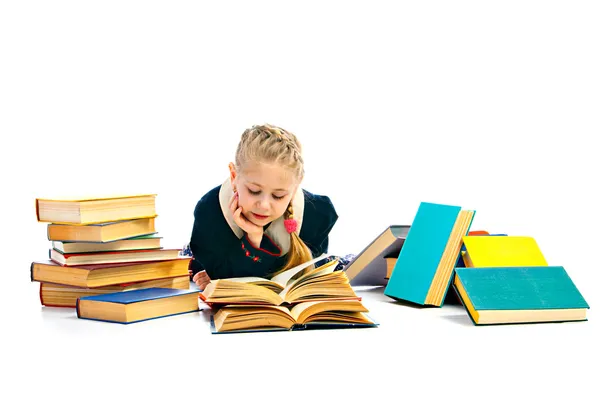 Girlie with book — Stock Photo, Image